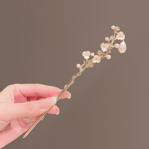 Su Shiliu's high-end camellia hairpin, exquisite temperament, ancient style, classical new Chinese style cheongsam hairpin, headdress, antique camellia hairpin