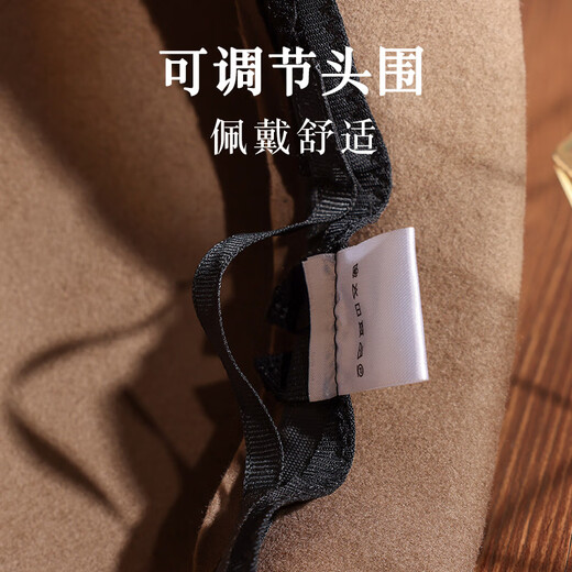 PTAH2024 autumn and winter new style dome-shaped hat, helmet-shaped hat, woolen duck tongue retro warm fashion hat, camel color