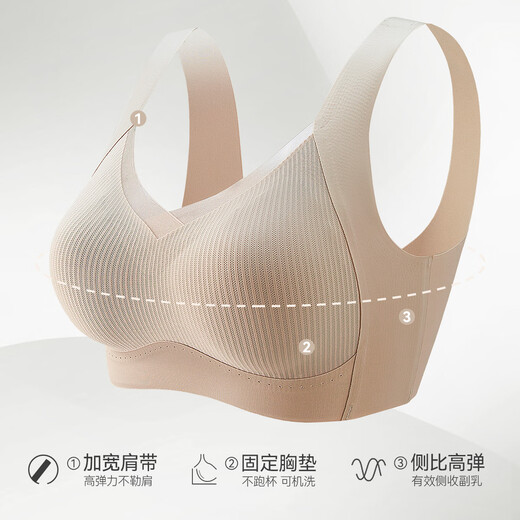 Catman underwear women's new small breast push-up push-up pull-up anti-sagging breast-retracting bra without rims for beautiful back