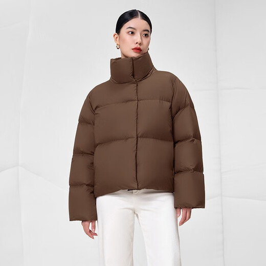 Tambor experts recommend Maillard goose down short down jacket for small women, warm and thickened jacket TW236362 Brown Sugar Coffee S (160)