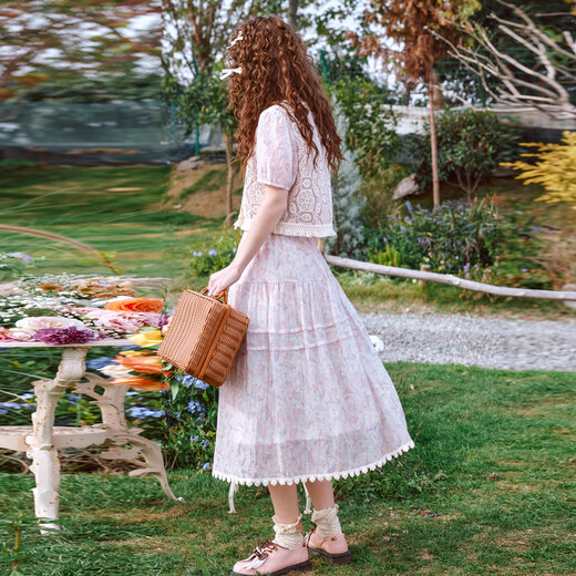 Wancaoyi 2025 new summer fashion suit H11411429 light pink L