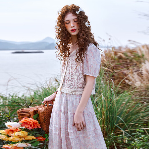 Wancaoyi 2025 new summer fashion suit H11411429 light pink L