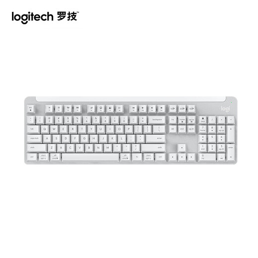 Logitech K865 Wireless mechanischer Tastatur Bluetooth-Tastatur 104-Key-Keyboard-Gaming-Tastatur in vollem Umfang (Upgrademodell K845) Daily Business Office Tastatur K865 White-Shenri Yanhua Keycap