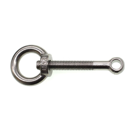 
Renjuyi M10M12 live screw ring nut combination set 304 stainless steel fish eye bolt round head with hole screw M12804 set