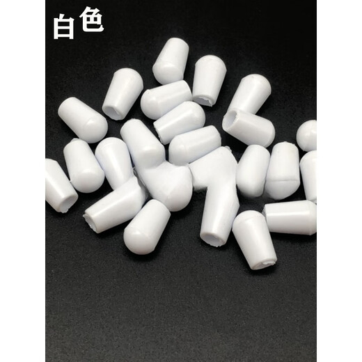 RUILIMA transparent protective cover for hanger head, supermarket shelf hook cover, wire rubber protective cover, reinforced threaded round rubber cover, 8mm round rubber cover (soft) black (minimum of 100 pieces)