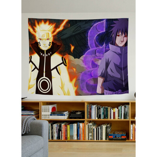 Nianrou Naruto Anime Fond Cilot One Piece Ins Tissu suspendu chambre Dormitory Tapestry Decoside Decoration GT1048 Largeur 100cm - Hauteur 75 cm (Sélectionnez et achat + Package d'installation)