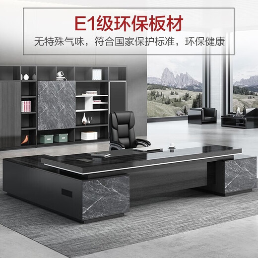 Xinhebang boss desk simple modern desk supervisor desk and chair combination luxury double cabinet president manager desk office furniture 2.0 meters luxury double side cabinet