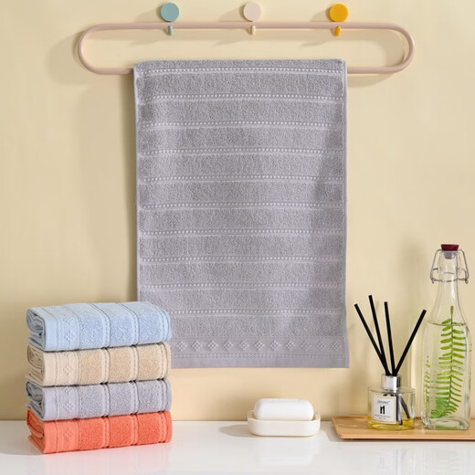 Ctdma pure cotton towel face towel for all seasons, adult men and women, absorbent and lint-free face towel, holiday gift towel, absorbent and soft, one orange