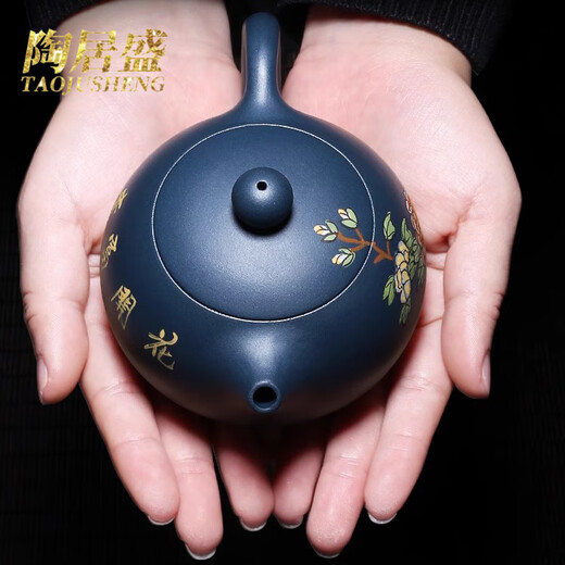 Tao Jusheng Yixing famous purple clay pot pure handmade green clay Kung Fu tea set Xi Shi teapot high-end set gift box gift green clay painted Xi Shi complete set