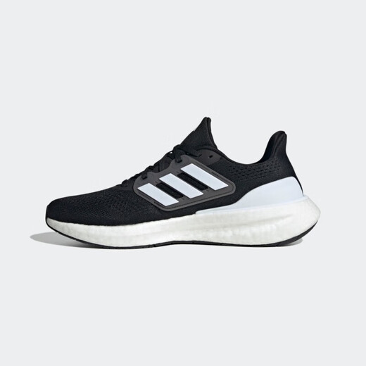 Adidas (adidas) zapatos oficiales para hombres y mujeres, zapatos deportivos nuevos de primavera, zapatos para correr con amortiguación ligera y transpirable de malla Pure Boost IF4839/blanco y negro/malla transpirable 41 (longitud interior 255 mm)