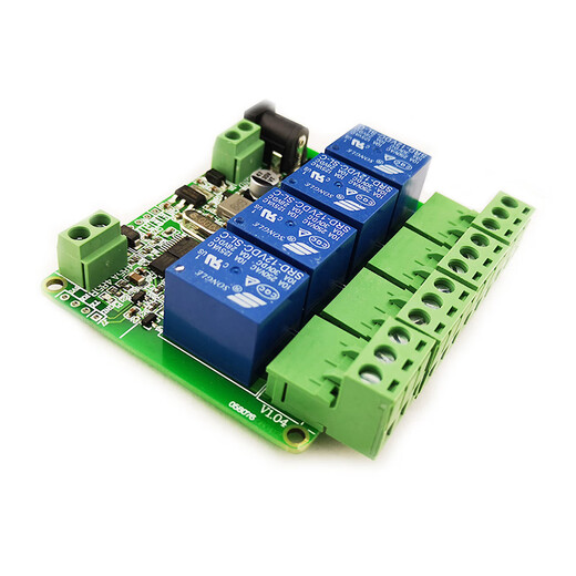 1/2/3/4/6/8/12-channel Modbus relay module switching input and output RS485/TTL/PLC 4-channel output + no input 12V