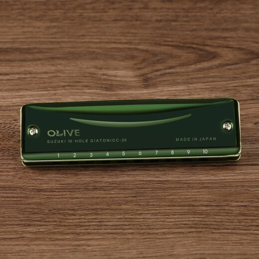 SUZUKI Japan Suzuki original imported C20 Olive Blues ten-hole harmonica olive green adult student universal