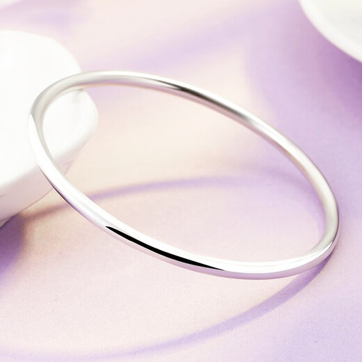 Xiyue platinum bracelet for women pt950 smooth plain circle round bracelet versatile bracelet for wife and girlfriend, customized 80g, shipped in 1-10 working days