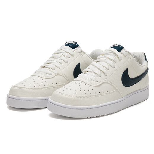 
Nike (NIKE) official ship store men's shoes summer sports shoes COURT non-slip wear-resistant low-top shoes fashionable and comfortable casual shoes HQ4867-101/simple version Air Force One/white dark blue 40