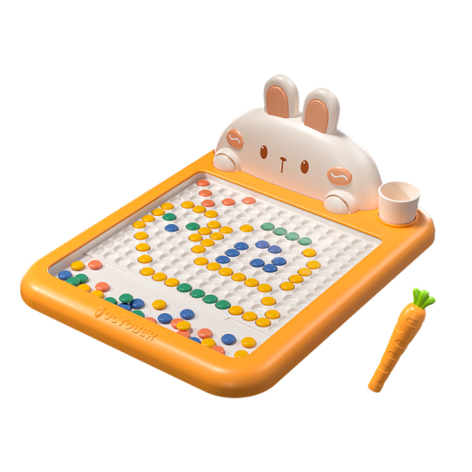 Magmeng Children's Drawing Board Children's Magnetic Control Pen Educational Toy Boys and Girls 2 to 3 Years Old Baby Infant Drawing Board Toy Rabbit Magnetic Drawing Board [2 Pens/10 Drawing Cards] Children's Toy Boys and Girls Birthday Gift
