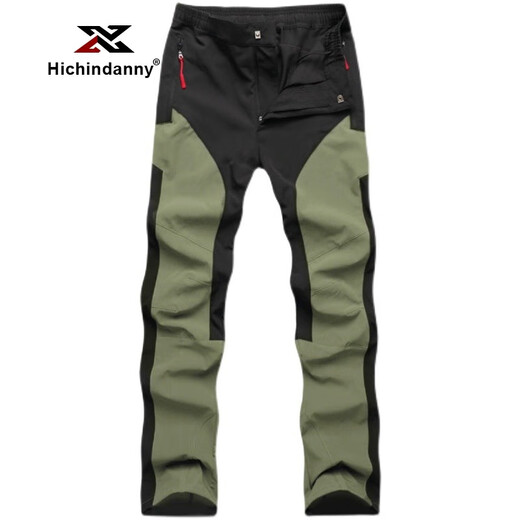 HICHIN DANNY fishing suit men's jacket spring, autumn and winter plus velvet, thickened and breathable outdoor fishing, rock fishing, sea fishing, military green XL