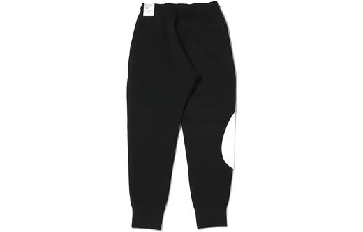 Nike (NIKE) Logo casual splicing embroidery retro sports knitted sweatpants men's black black L