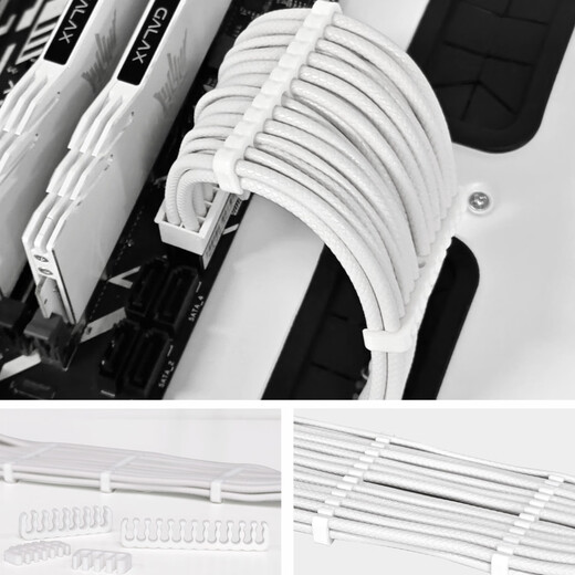 GALAXY Hall of Fame GS1000 Goldmedaille Vollmodul 1000W Computer-Netzteil reinweiß (alle japanischen Elektrolytkondensatoren/atx3.1/PCIE5.1/Ein-Knopf-Start/Stopp/mit Drahtkamm)