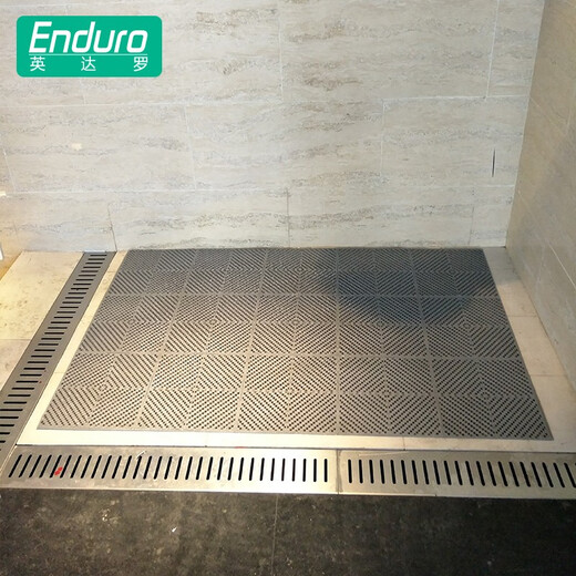 Indaro Indaro Bathroom Non-slip Shower Bath Children's Swimming Pool Cuttable Hollow Hydrophobic Bathroom Toilet Mats Light Gray 9 Pieces 30cm*30cm*9 Pieces Without Edges