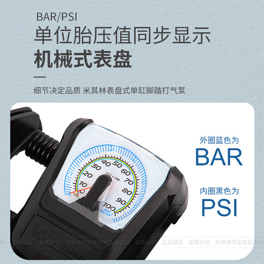MICHELIN air pump car portable double-cylinder pedal car motorcycle tire air pump wireless air pump 12206