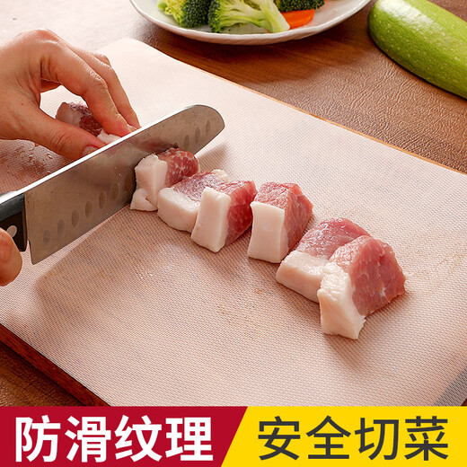 Necooks disposable cutting board chopping board paper baby food supplement cutting board mat household outdoor dish mat kitchen raw and cooked food separate pad paper 2 rolls of replacement paper 6m