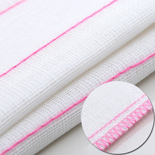 Jieyoujia dishwashing cloth, thickened water-absorbent scouring pad, 12-layer cotton yarn, household cleaning kitchen, not easy to shed hair, large size 30*30cm, 5 pieces in total, 12 layers