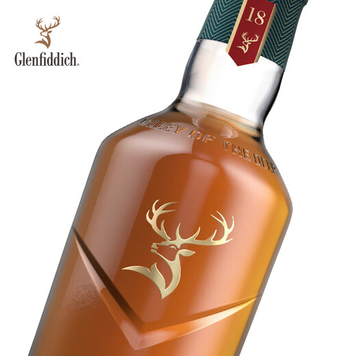格兰菲迪（GLENFIDDICH）核心系列18年 苏格兰单一麦芽威士忌 洋酒限定礼盒700ml 
