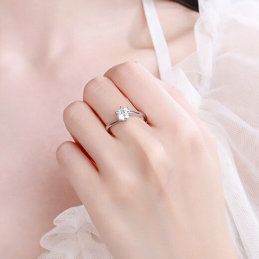 AVHE Platinum Ring Platinum Couple Ring Diamond Ring Cultured Diamond Artificial Request Platinum Wedding Gift for Chinese Valentine’s Day Wife Twist Arm Diamond Ring-1 Carat D Color/VVS No. 9-20 Circle Can Remark