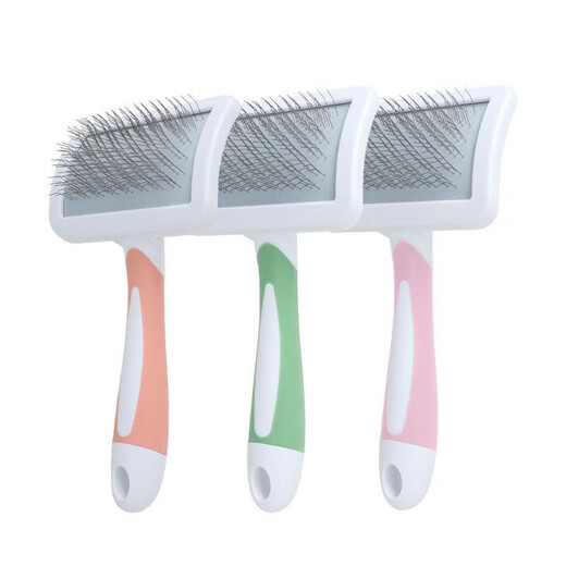 Dog Comb, Dog Hair Cleaner, Cat Hair Removal Comb, Teddy Bichon Needle Comb, Removing Floating Hair and Knotting Brush, Cinnamon Orange, Fluffy Hair Removal, No Specifications