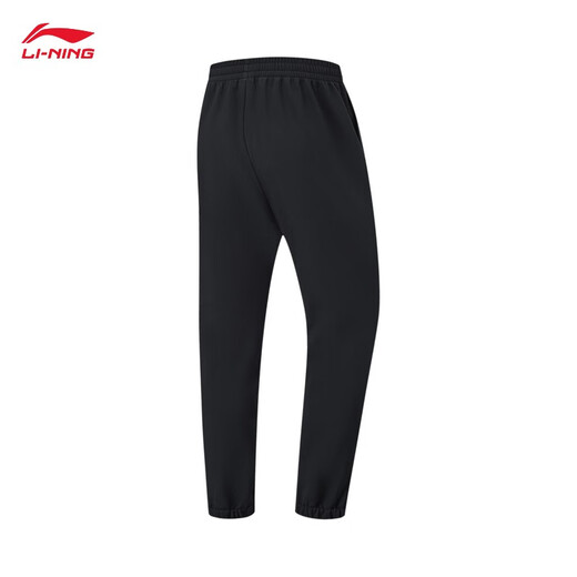 Li Ning K velvet warm windproof and water repellent sports pants men's fitness series new leggings sports pants velvet black-1 M