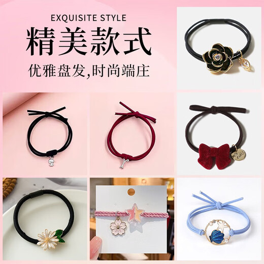 Ancient one-week headband, hair rope, rubber band, hairband, hairband, hair accessories for girls, birthday gifts for girls, high-end and practical