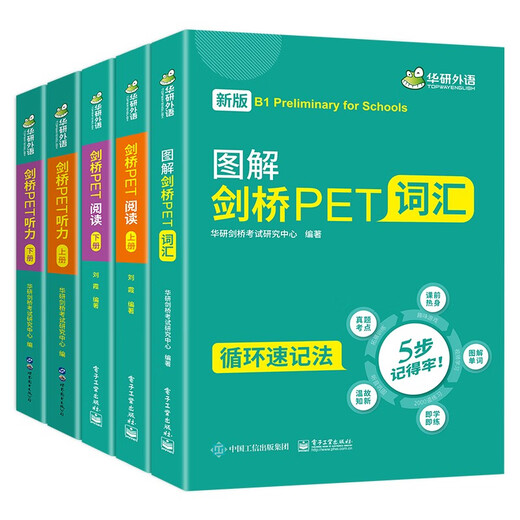 Huayan Foreign Language 2025 Autumn Cambridge PET Vocabulary + Listening + Reading B1 Level KET/Primary School English 456 Grade 456/Primary to Junior High School/Phonics/Grammar Series
