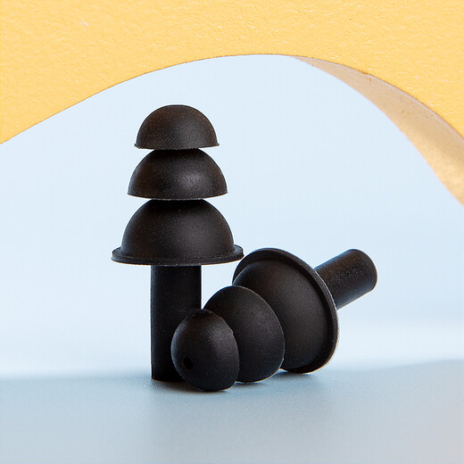 Shimeijia SMJ swimming nose clip earplugs professional anti-choking swimming accessories silicone waterproof earplugs anti-falling with storage box black earplugs