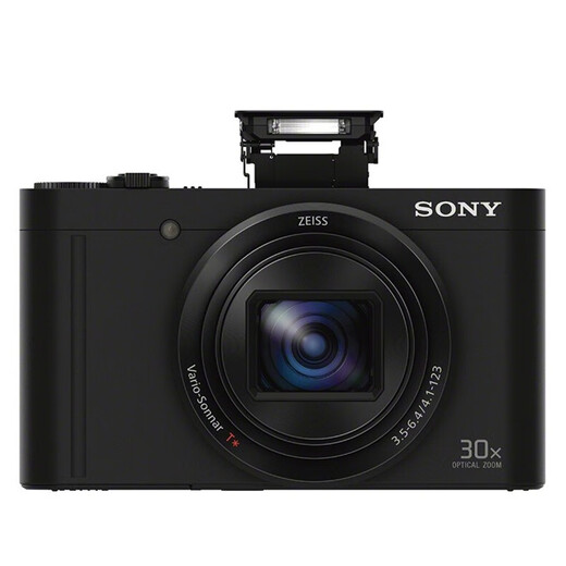 SONY Sony (SONY) DSC-WX500 Portable Digital Camera Wireless Camera Card Machine 30x Large Zoom WiFi Connection WX500 Black + 64G Card Pack Battery Package