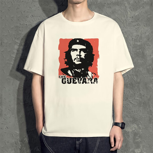 云蔷切格瓦拉t恤 主义周边短袖衣服夏季t桖班服男 白色 D4882 切格瓦拉 XL150-170斤
