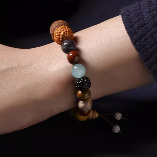 QMXD杭州十八籽手串男士十八子手链女多宝菩提子佛珠文玩18籽生日礼物 手串