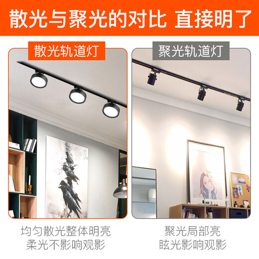 Xinxi-Schienenleuchte mit Astigmatismus, LED-Scheinwerfer, Geschäft, kommerziell, ultraheller Live-Übertragungsraum, nicht blendendes Internet-Promi-Downlight, hochauflösendes Fülllicht, 12 cm, weiße Schale, 18 Watt, warmes Licht