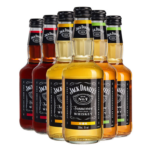 Jack Daniels gift box Coke + lemon + apple flavor 330ml*6 bottles whiskey pre-mixed wine