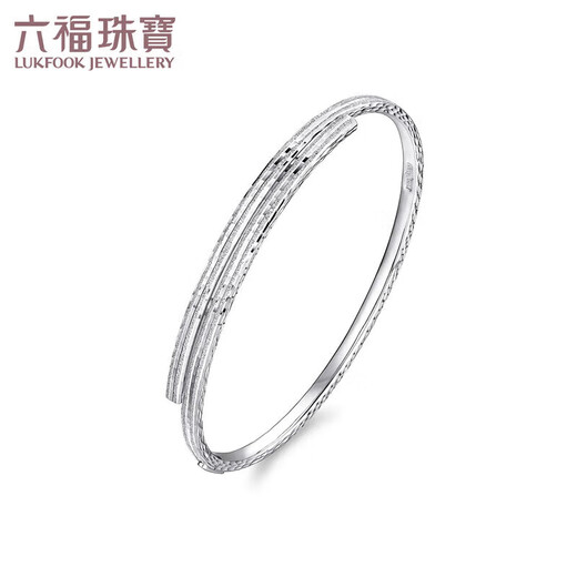 Lukfook Jewelry Platinum 950 Platinum Bracelet Women's Open Bracelet Price 58mm - Approximately 10.04 grams