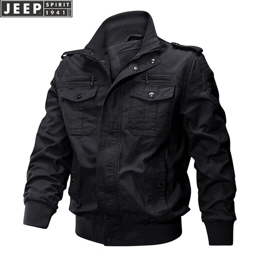 Jeep (Jeep) 2025 Casual versátil Otoño e invierno Jacket de trabajo para hombres Piloto de la chaqueta de piloto al aire libre Soporte de lavado de tamaño grande 9930 Khaki Modelo delgado M 90-115Jin [Jin iguala 0.5 kg] Sugerencias
