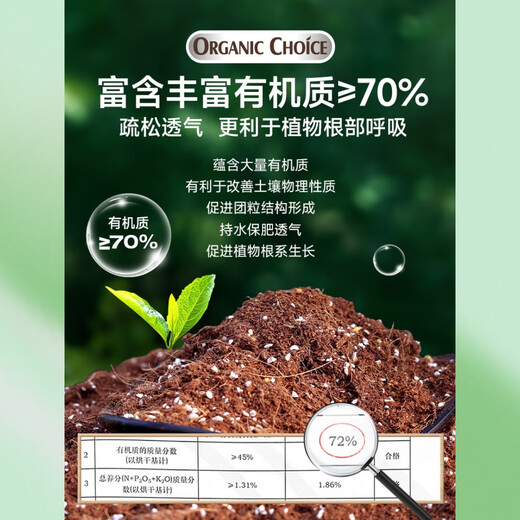 Meileke Nutrient Soil Universal Home Gardening Peat Soil Organic Planting Soil Universal Fertilizer Large Bag Matrix Soil Large Bag Meileke-8L Araceae Nutrient Soil