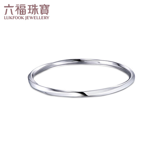 Lukfook Jewelry Platinum Bracelet Platinum 950 Glossy Möbius Band Bracelet Price 56mm - Approximately 10.77 grams