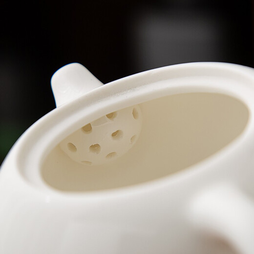 Gold inlaid jade tea set tea tray set Kung Fu tea set accessories teapot teacup gift box travel business Xi Shi white portable tea set