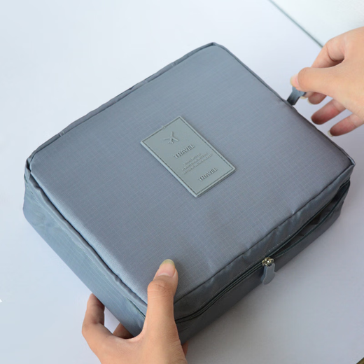 Huixun Cosmetic Bag Washing Storage Bag Travel Portable Large Capacity Bath Bag Men's and Women's Business Travel Waterproof Storage Bag Black