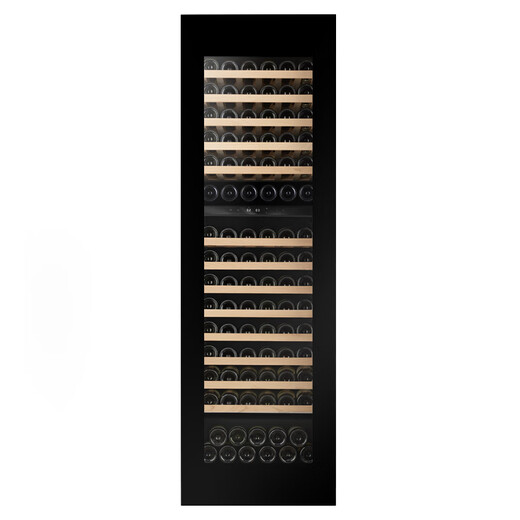 EREMITE external door panel embedded red wine cabinet constant temperature wine cabinet cold drink tea refrigerator frost-free air-cooled cold drink tea cabinet fresh cabinet Embraco frequency conversion embedded wine cabinet dual temperature/no handle voice control door opening 101 bottles