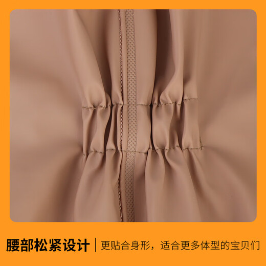 Baijie children's waders, children's play wear, waders, outdoor catching fish and sea, half-length suspender one-piece shoes, waterproof beach, size 27, shoe inner length 17.5cm