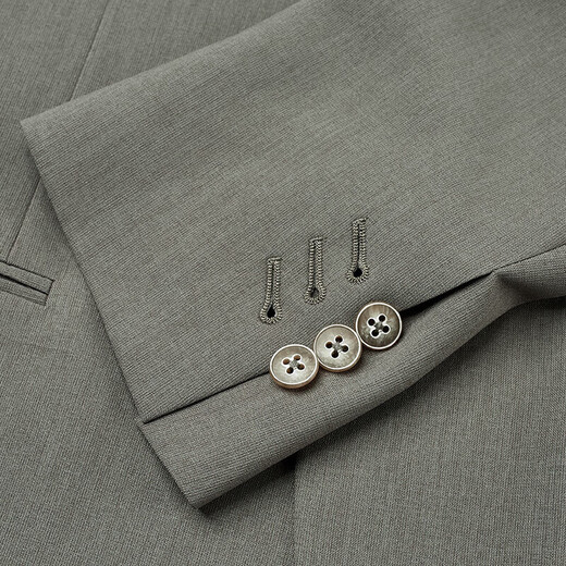 Angel Bird Men's Suit (Top) Light Formal Easy-Care Stretch Suit EBB221731U Licorice Green 50A