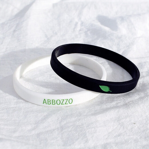 European and American original trendy brand agate bracelet sports boys LIVE FIT versatile simple girl retro personality bracelet silicone black bracelet