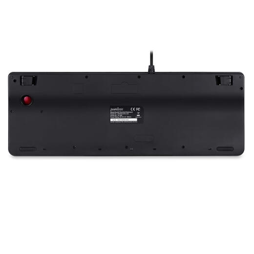 Perixx Periboard-522 mechanische Tastatur, integrierter großer Trackball, USB-kabelgebundene Gaming-Bürotastatur, 55-mm-Rad-Festpunktbedienung