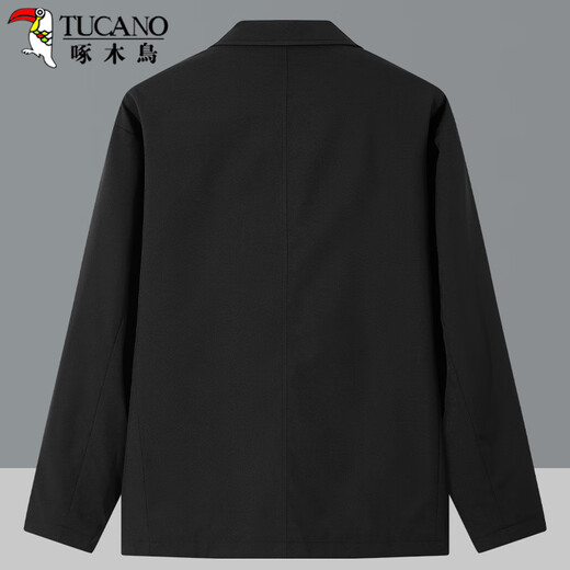 Woodpecker (TUCANO) suit men's autumn business casual professional formal groomsmen suit single suit jacket men's black 2XL